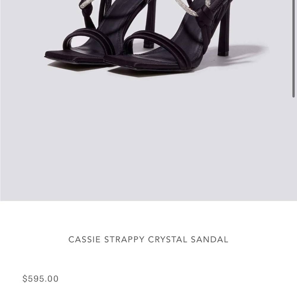 Jonathan Simkhai Cassie Strappy Crystal Sandal - Picture 6 of 6